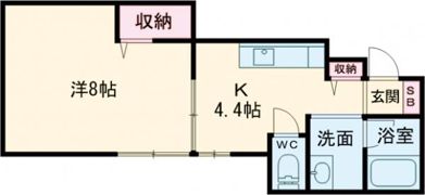 Lieto吉尾 Dの間取り画像