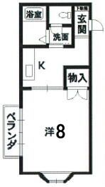 メゾンソレイの間取り画像