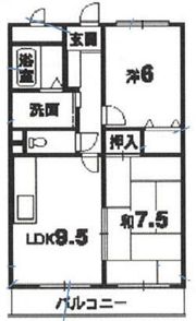 コーポ木内の間取り画像
