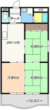 宝勝ハイツの間取り画像