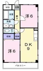 シャトレー多田の間取り画像