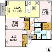 D-ROOM若草の間取り画像