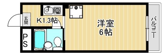 ロイヤル高田の間取り画像