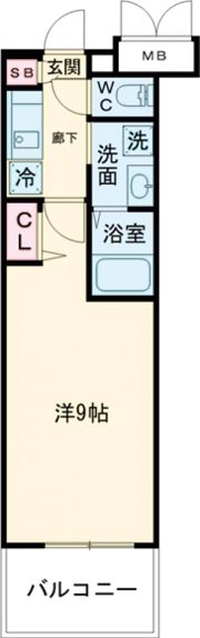 パルティール浅間町の間取り画像