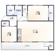 ドムス東長岡A棟の間取り画像