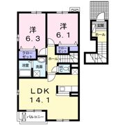 ティアラⅢの間取り画像