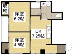 ヴィラ呉本通の間取り画像