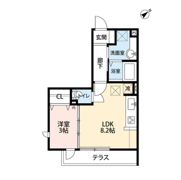 カメリア殿ケ谷Ⅱの間取り画像