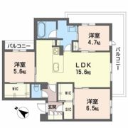 シャーメゾン ミルナシオン引野の間取り画像