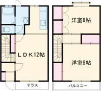グリーンアベニューとやのBの間取り画像