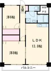 高志ハイツの間取り画像
