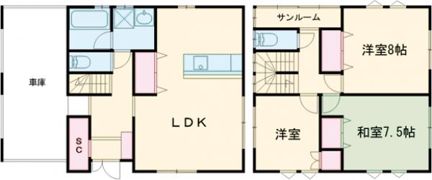 kurassy A棟の間取り画像