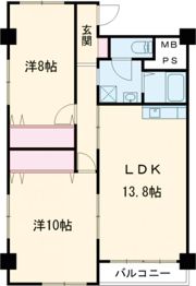 高志ハイツの間取り画像
