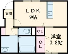 T-CREST万代の間取り画像