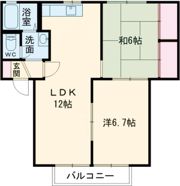 グリーンハイツ池ノ山Aの間取り画像