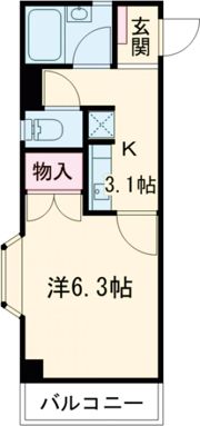 コーポラス万代の間取り画像