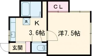 メールハイツ天明の間取り画像