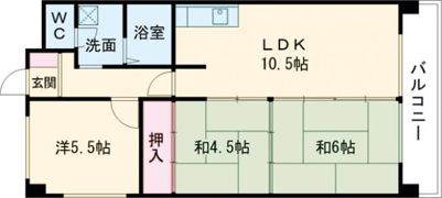 アルベール本町の間取り画像