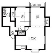 ハイツ西町Cの間取り画像