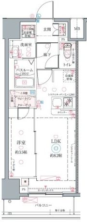 クレヴィスタ名古屋上前津の間取り画像