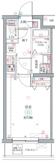 クレヴィスタ立石Ⅱの間取り画像