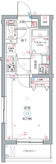 クレヴィスタ立石Ⅱの間取り画像