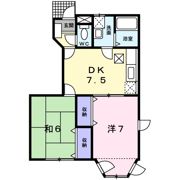 アーバン不知火Ⅶの間取り画像
