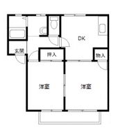 サウスゲートコーポ A棟の間取り画像