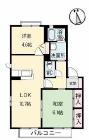 シャーメゾン立川の間取り画像