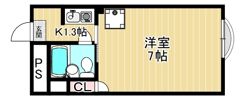 ロイヤル高田の間取り画像