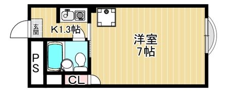 ロイヤル高田の間取り画像