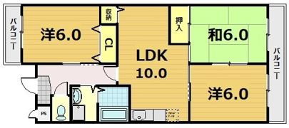 ネオグランドール伏見の間取り画像