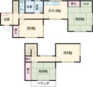 鈴村貸家の間取り画像