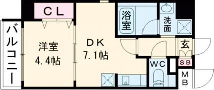 ソラージュ茨木の間取り画像