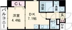 ソラージュ茨木の間取り画像