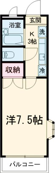 クールドゥソレーユ福生の間取り画像