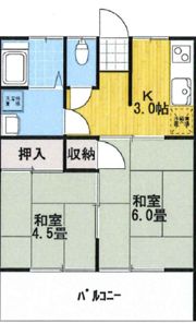 コーポ嵯峨の間取り画像