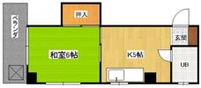 【平野町】はいしげビルの間取り画像