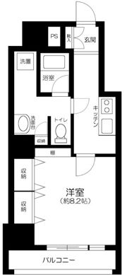 クローバー六本木の間取り画像