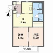 サンハイツ ヒロの間取り画像