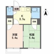 朝日ヶ丘ハイツ Dの間取り画像