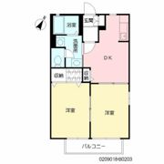 シャーメゾンH＆I B棟の間取り画像