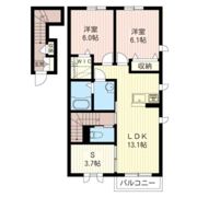 RENT K Home 五代の間取り画像