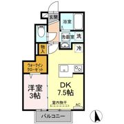 セジュール宮沢 ABの間取り画像