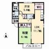 バリュージュJIN A棟の間取り画像