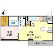 D-ROOM上所中の間取り画像