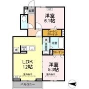 アヴェニール萩の間取り画像