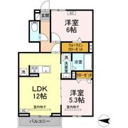 アヴェニール萩の間取り画像