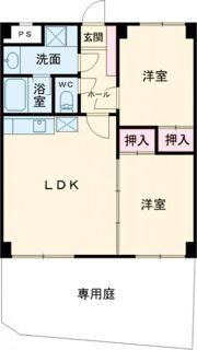 サニーフラット宮関の間取り画像