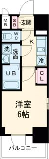エスリード神戸兵庫駅ミッドポートの間取り画像